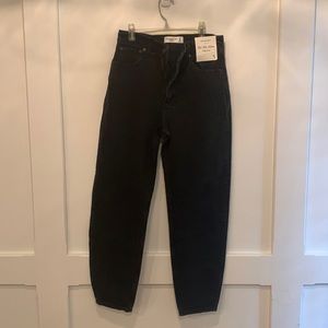 Abercrombie 80s Mom High Rise Black Jeans